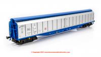 5026 Heljan IWB Cargowaggon number 33 80 279 7 604 in Silver and Blue livery